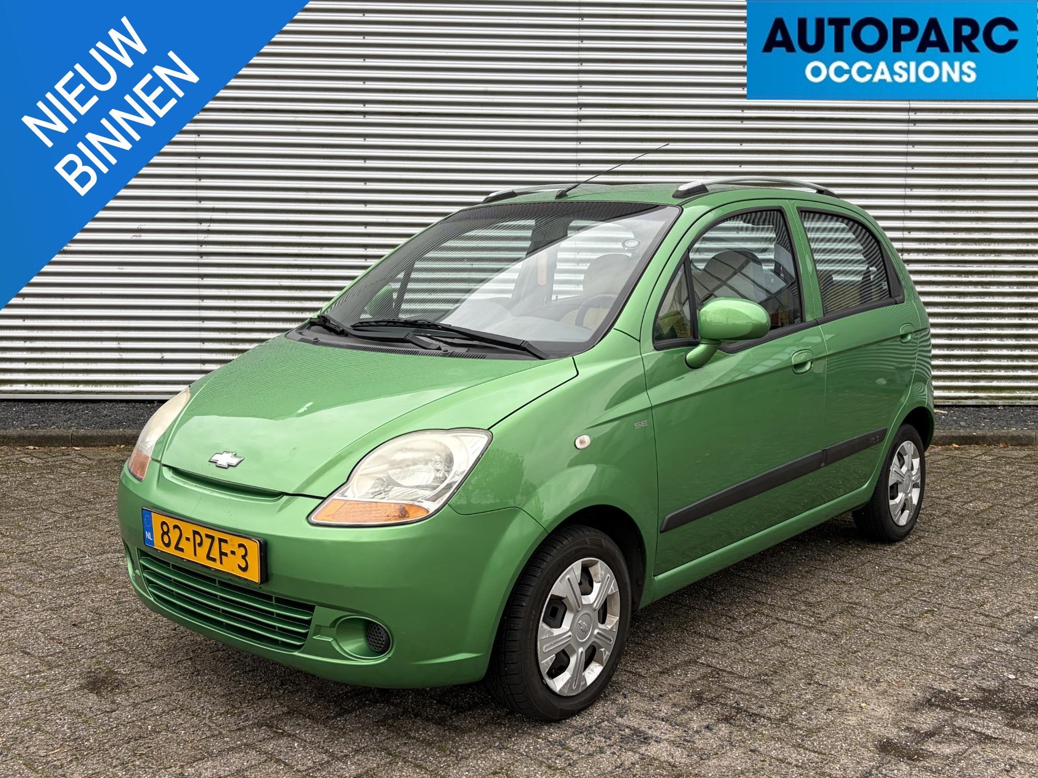 Chevrolet Matiz 0.8 Style LEUKE ZUINIGE GROENE MATIZ AUTOMAA, Auto's, Stof, Gebruikt, Elektrische ramen, Bedrijf