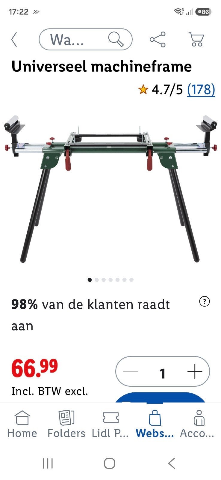 Zaagtafel onderstel Gereedschapsstandaard - Nieuw in doos, Ophalen, Nieuw, 170 cm of meer, Inklapbaar