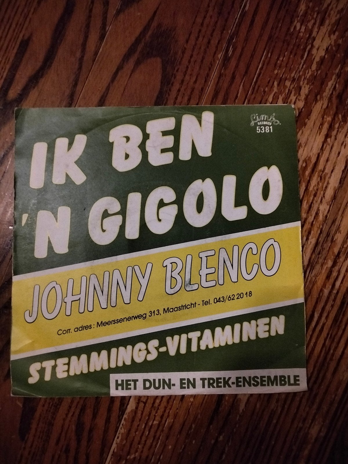 johnny blenco, Cd's en Dvd's, Vinyl | Nederlandstalig, Ophalen of Verzenden, Zo goed als nieuw, Overige formaten, Levenslied of Smartlap