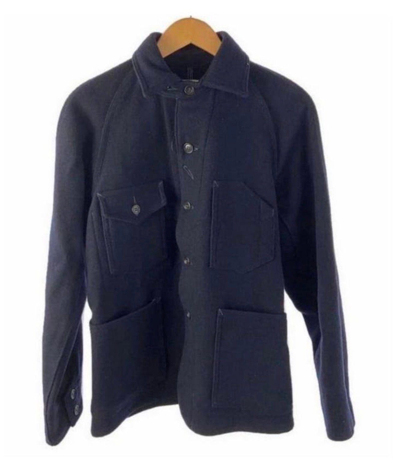 Designer POST OVERALLS Jacket Wol Wollen jack vest Navy M, Ophalen of Verzenden, Zo goed als nieuw, H, H