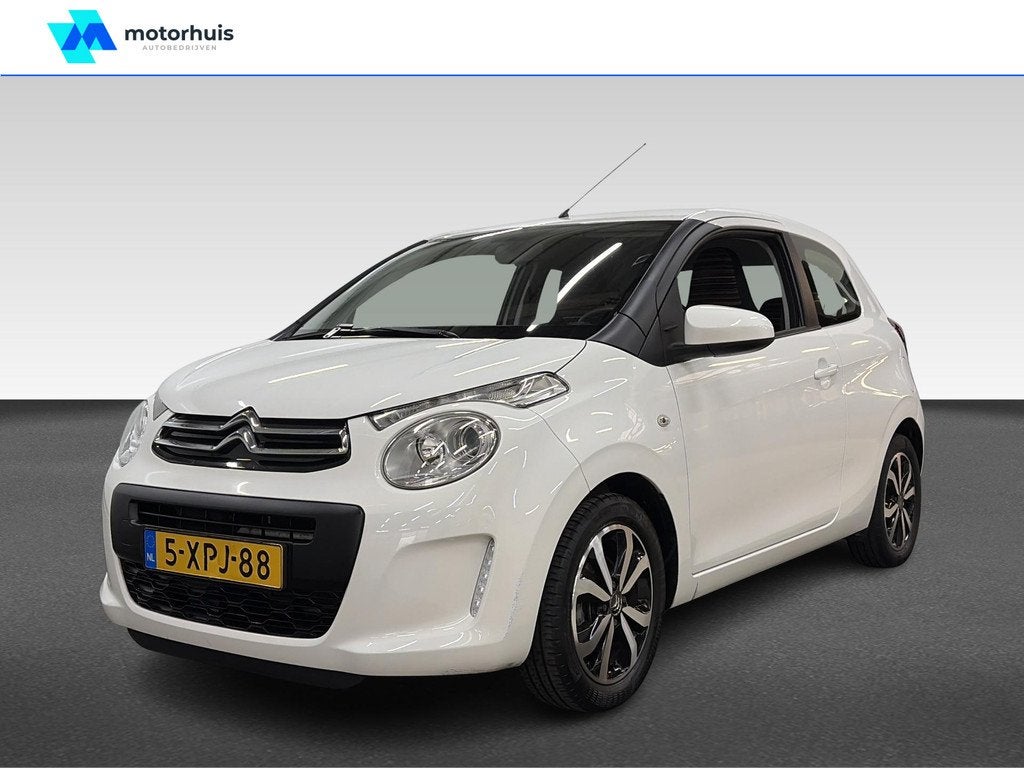 Citroën C1 1.2 VTi 82PK 3D SHINE, Voorwielaandrijving, Euro 5, Gebruikt, Zwart