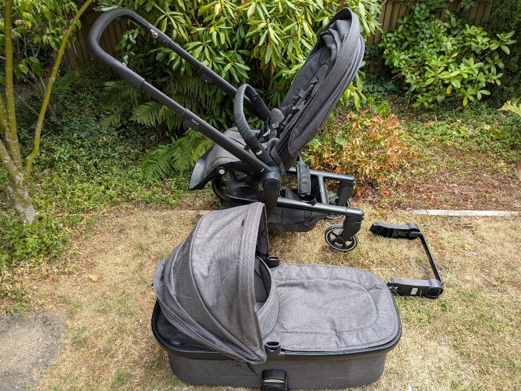 Joolz Hub Plus 2-in-1 Antraciet met Maxi-Cosi adapter, Zo goed als nieuw, Combiwagen, Verstelbare duwstang, Ophalen