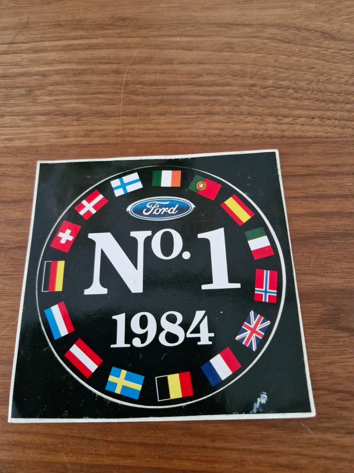 378 Ford N 1 1984 Sticker - Vintage Auto Decoratie, Ophalen of Verzenden