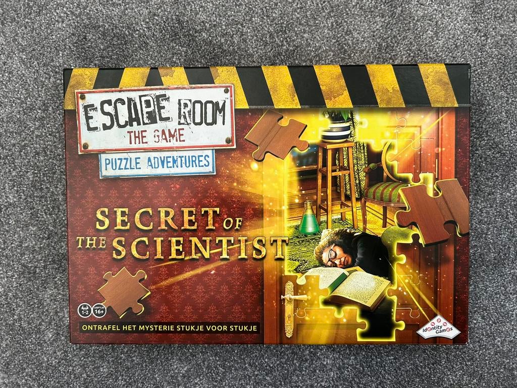 Escaperoom spel Secret of the Scientist, Een of twee spelers, Ophalen of Verzenden, Gebruikt
