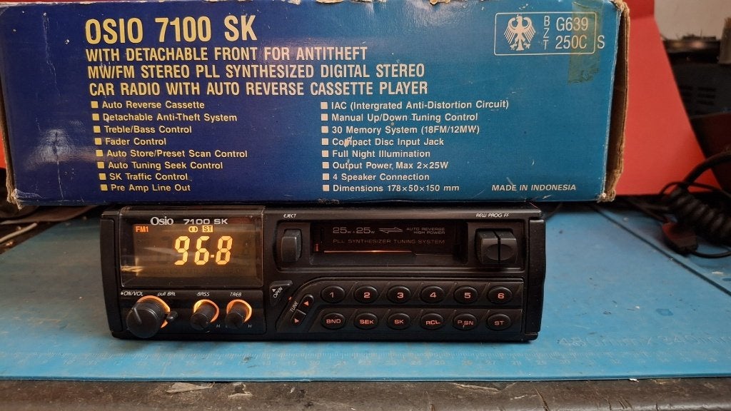 Osio 7100SK radio/cassette vintage High Power jaren 90, Firma Osio International roelofarendsveen, Ophalen of Verzenden, Zo goed als nieuw
