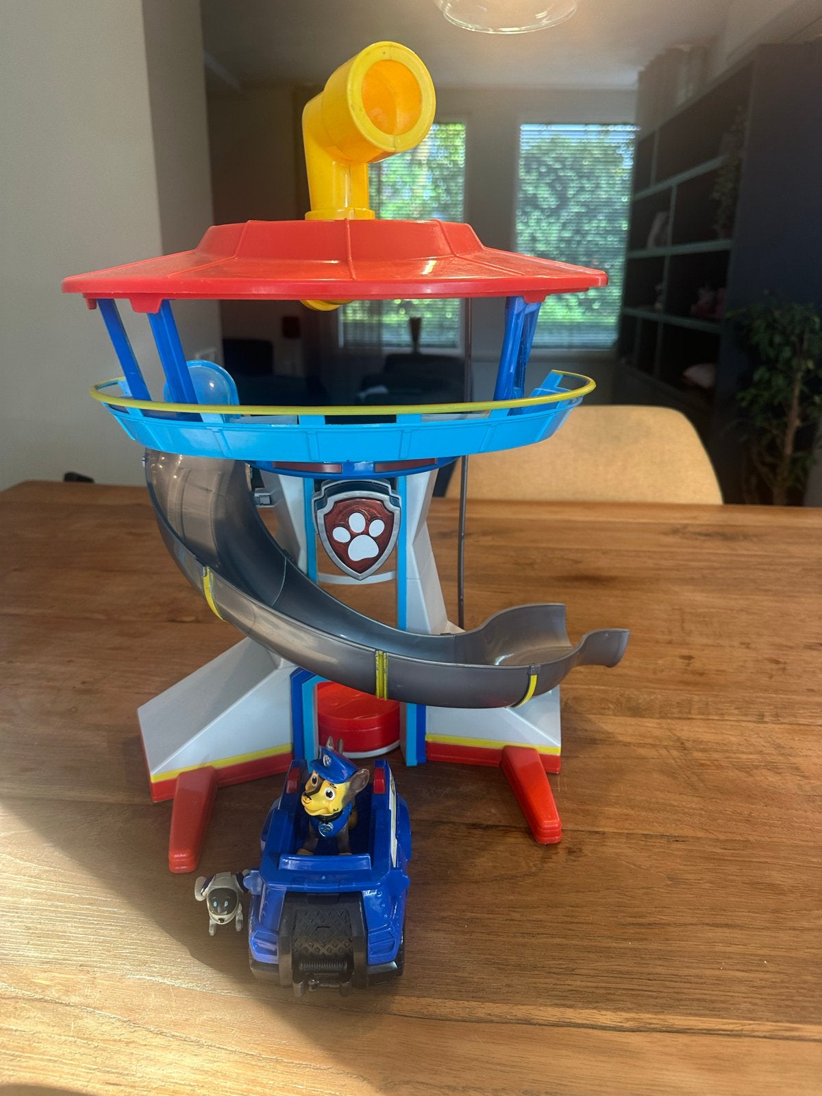 Paw Patrol Uitkijktoren met Chase en Robot Hond, Ophalen of Verzenden, Gebruikt