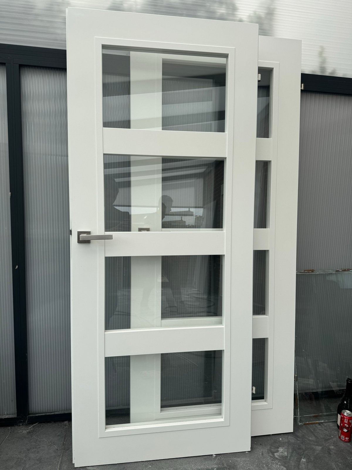 Svedex gelakte binnendeuren met glas, 83x201,5, opdek, Ophalen, Gebruikt, 80 tot 100 cm, Binnendeur