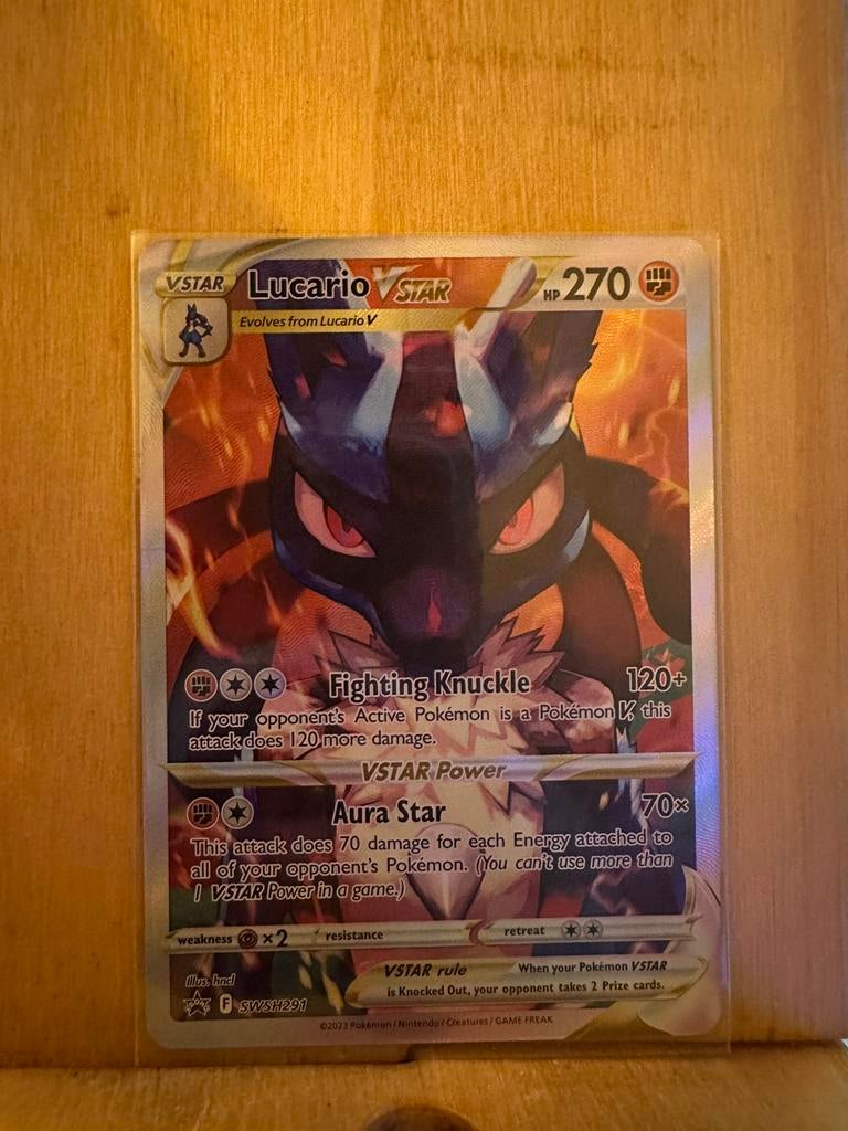 Lucario vstar promo, Ophalen of Verzenden, Zo goed als nieuw