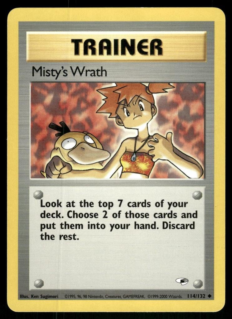Misty's Wrath 114/132 - Gym Heroes (NM), Verzenden, Gebruikt