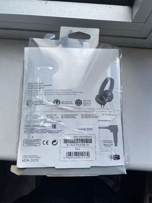 ZGAN! Sony MDR-ZX310 koptelefoon bedraad €4,99, Ophalen of Verzenden, Zo goed als nieuw, Sony