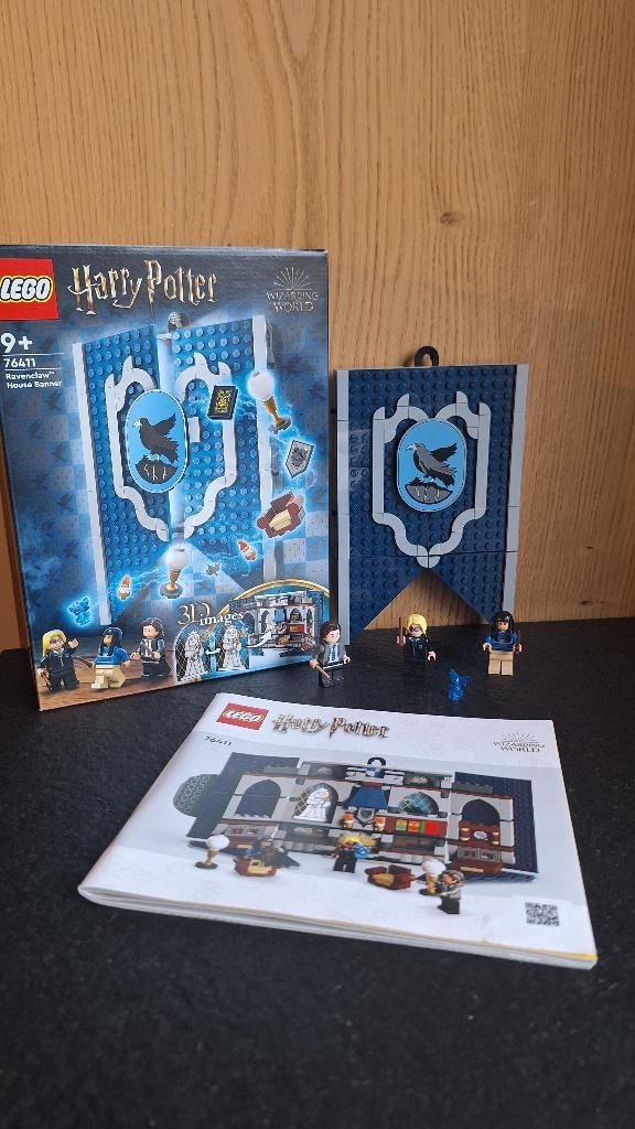 LEGO 76411 Harry Potter - Ravenklauw huisbanner, Compleet, Lego, Harry Potter, Ophalen of Verzenden