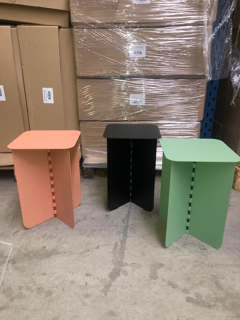 SALE the Lex Pott Hinge bijzettafel heel veel diverse maten, 50 tot 100 cm, Rond, Nieuw, Metaal