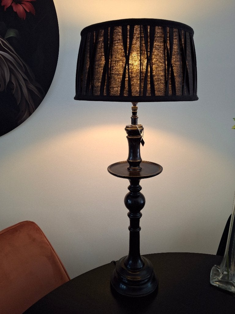 Riviera Maison Staande Zwarte Tafellamp, Ophalen, Met schakelaar, Riviera Maison, E27 (groot)
