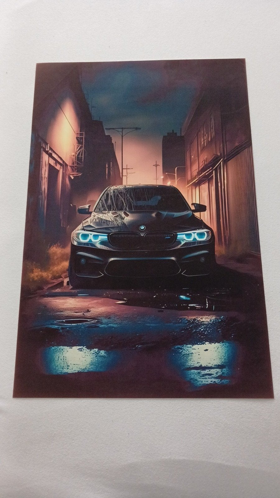 mooie auto poster!, Antiek en Kunst, Ophalen of Verzenden