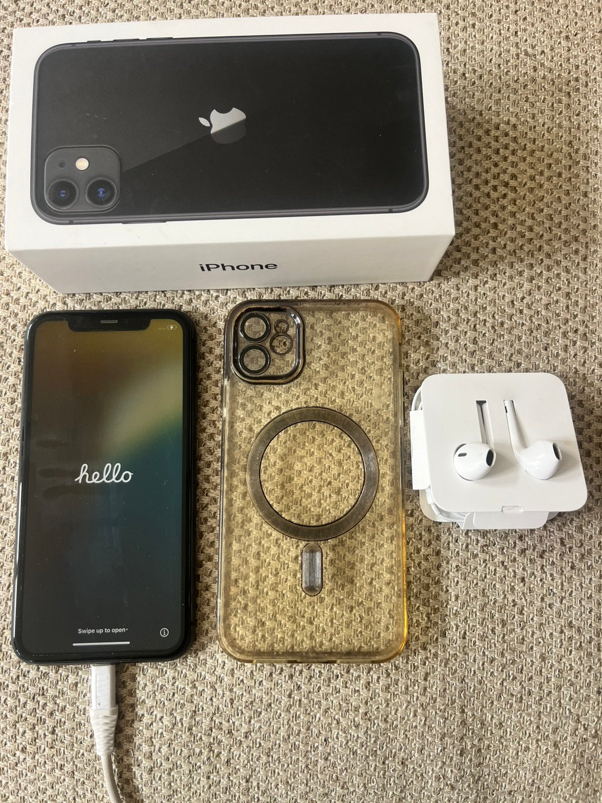 Apple Iphone 11 zwart 128GB origineel, Telecommunicatie, Mobiele telefoons | Apple iPhone, 128 GB, 75 %, Zwart, Zo goed als nieuw