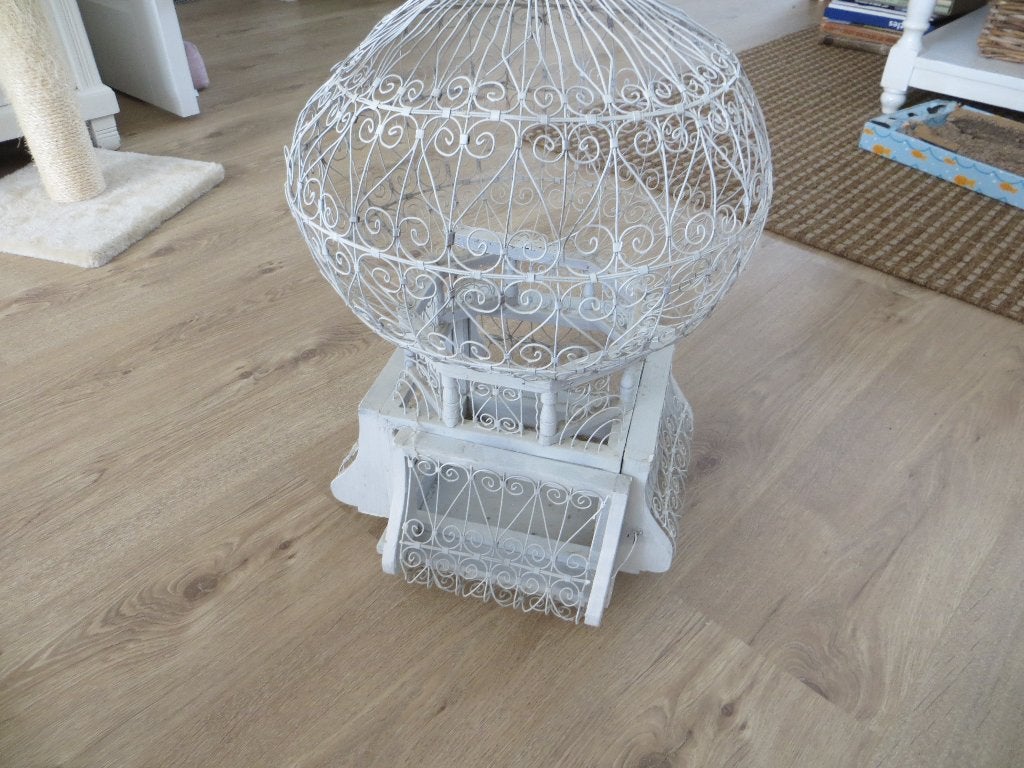 vogelkooi/brocante/Boho/wit/landelijk, Ophalen of Verzenden