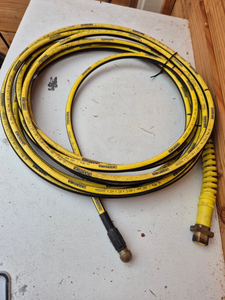 Karcher riool hoge druk slang, geel-zwart., Ophalen, Zo goed als nieuw, Elektrisch, Kärcher