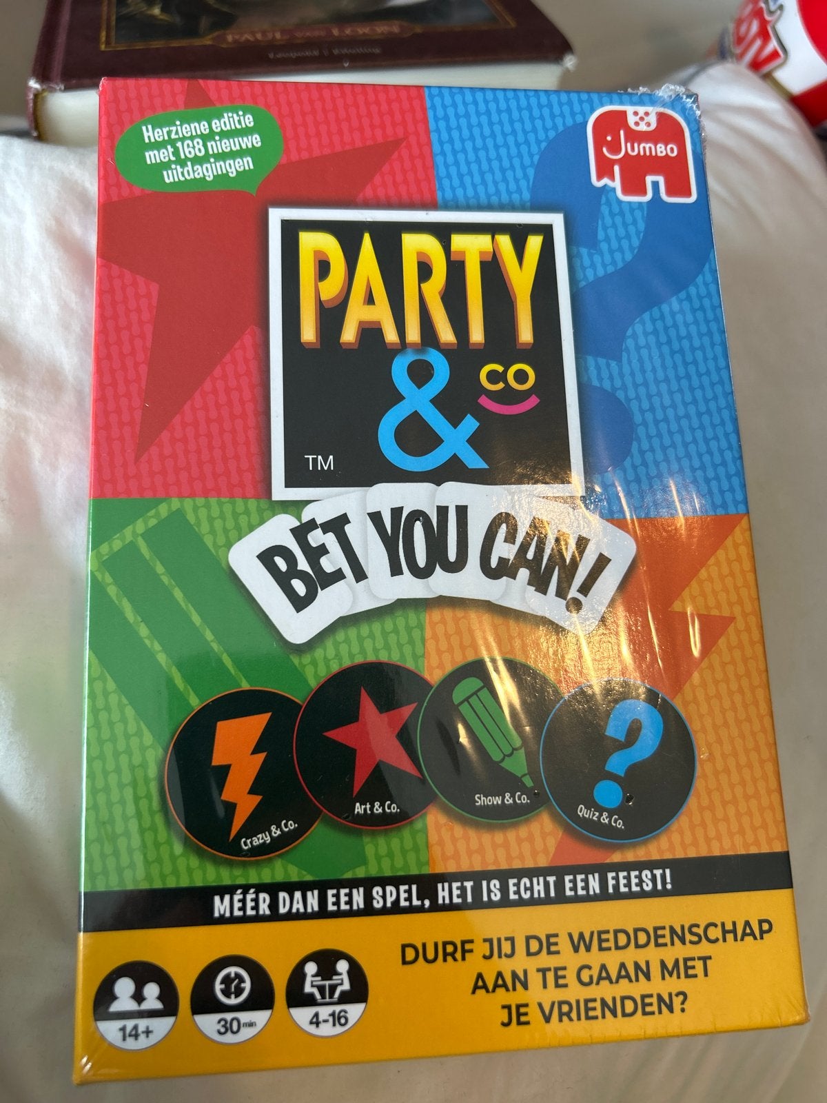 Party & Co Bet You Can! Bordspel - Nieuwe Uitdagingen, Drie of vier spelers, Ophalen of Verzenden, Nieuw