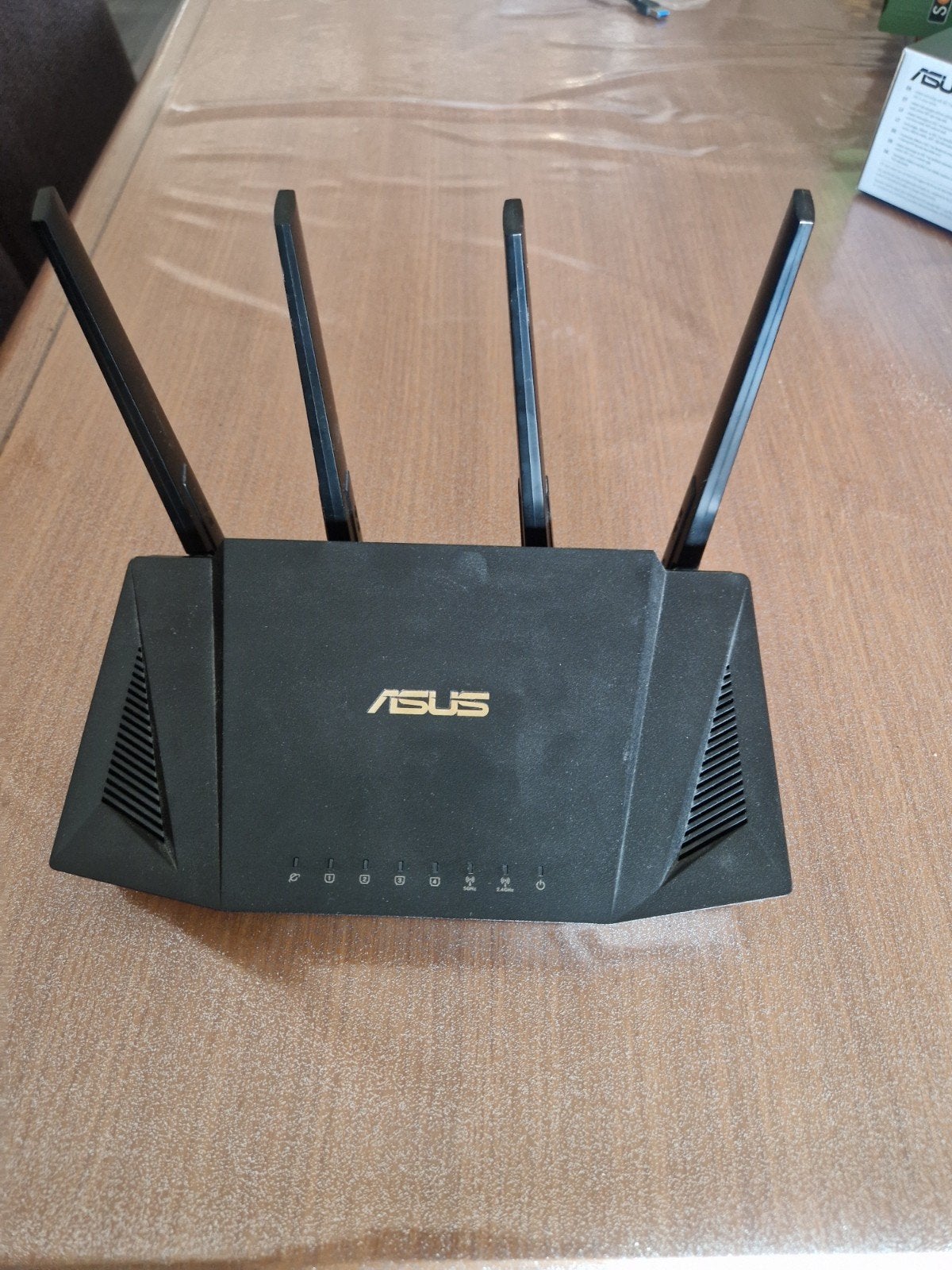 ASUS RT-AX58U AX3000 Dual Band WiFi 6 Router, Computers en Software, Routers en Modems, Ophalen, Zo goed als nieuw, Router, ASUS