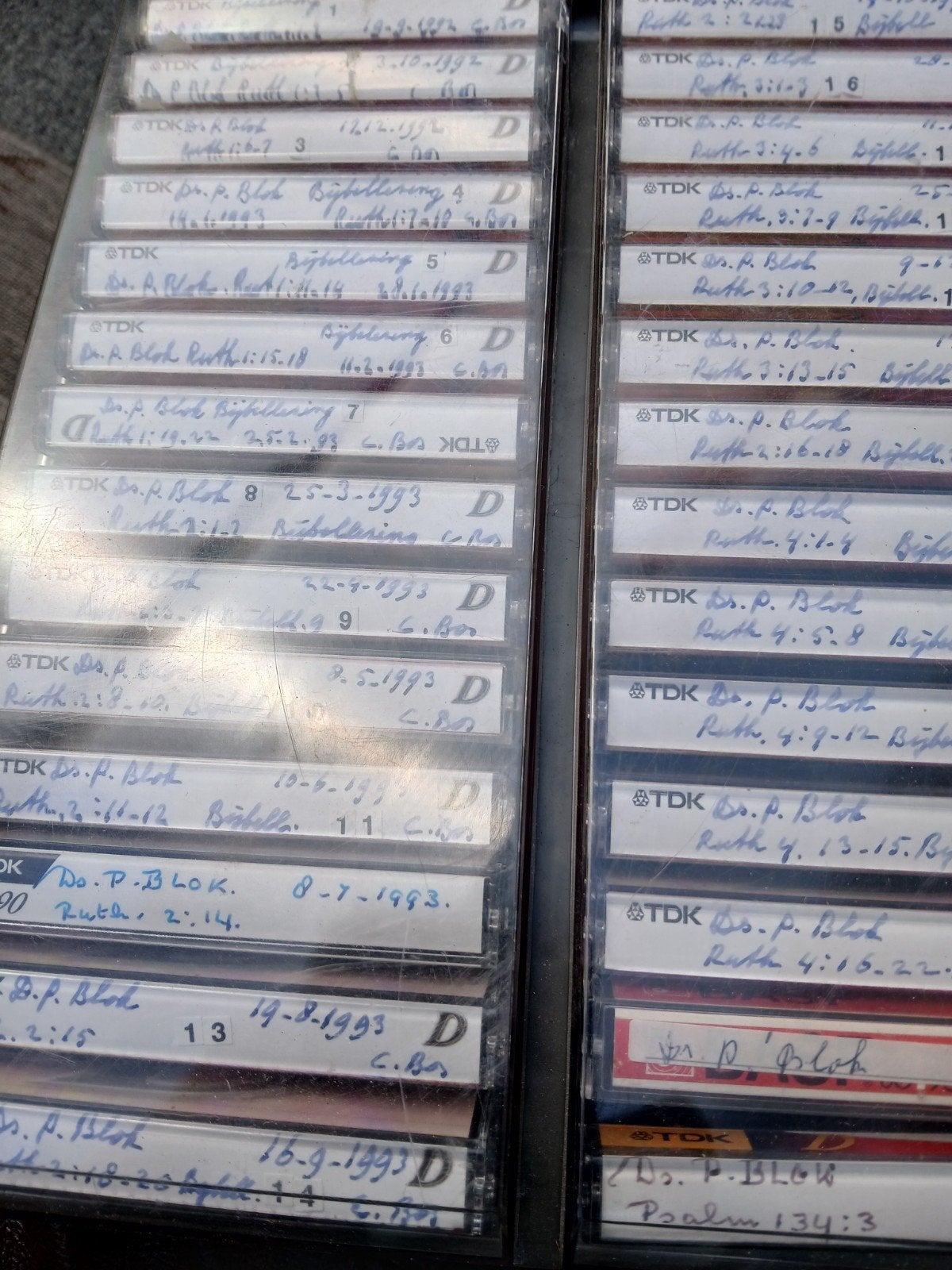 Cassettebandjes ds. Van Dieren 30 stuks en ds P .9Blok, Cd's en Dvd's, Cassettebandjes, Ophalen, Overige genres, 2 t/m 25 bandjes