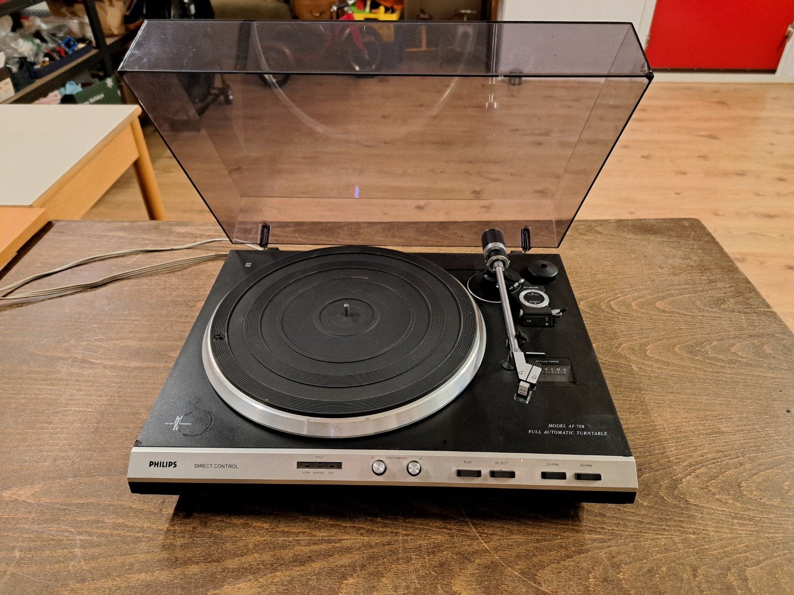 Philips AF-729 platenspeler., Audio, Tv en Foto, Ophalen of Verzenden, Zo goed als nieuw, Philips