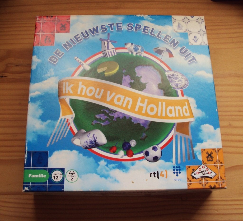 Ik hou van Holland gezelschapsspel, Ophalen of Verzenden, Zo goed als nieuw, Identity Games