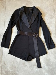 Supertof zwart broekpak van Shein., Verzenden, Zwart, Zo goed als nieuw, Maat 34 (XS) of kleiner