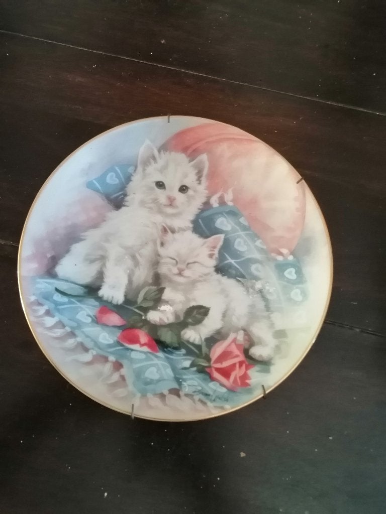 De Franklin Mint "Purrfectly Precious" wandbord, 21cm, Ophalen of Verzenden