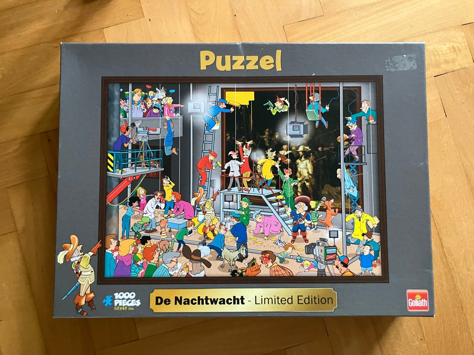 Goliath De Nachtwacht Limited Edition Puzzel 1000 stukjes, Ophalen of Verzenden, 500 t/m 1500 stukjes, Gebruikt, Legpuzzel