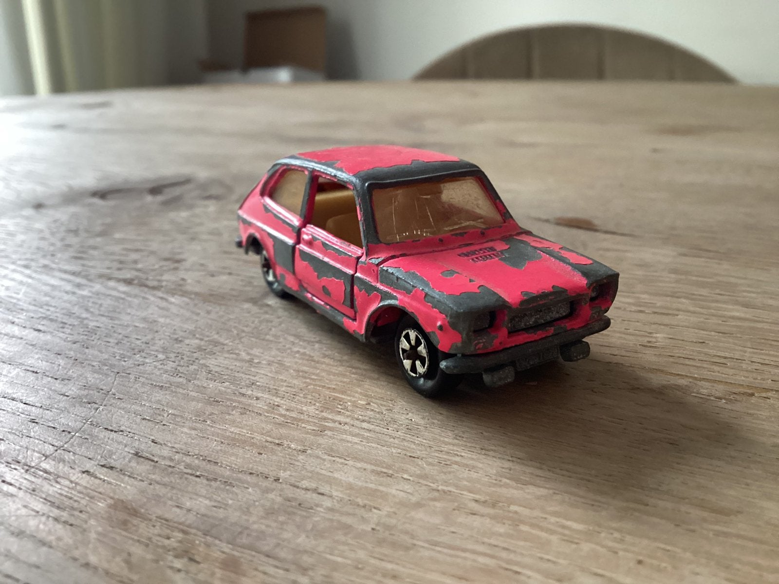 Majorette Fiat 127 Nr. 205 Made in France 1:55 Jaren 70, Ophalen of Verzenden, Gebruikt, Auto