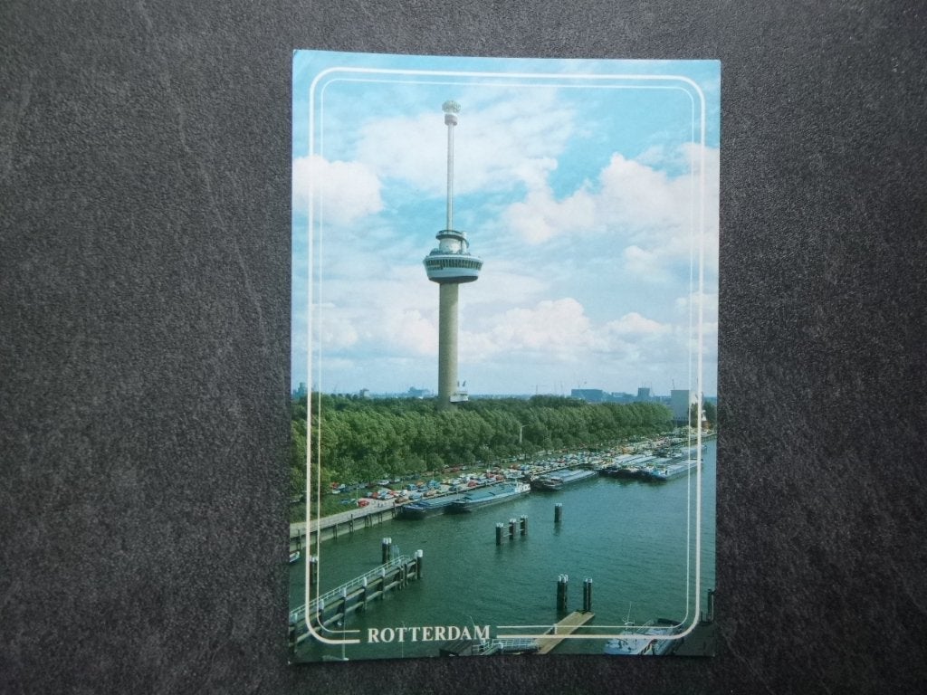 Rotterdam, Euromast/panorama/boten, Verzenden, 1980 tot heden, Ongelopen, Zuid-Holland