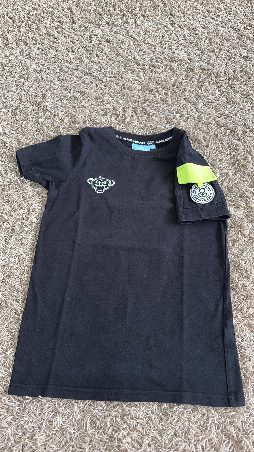 Black Bananas Zwart T shirt maat 140, Ophalen of Verzenden, Zo goed als nieuw, Jongen, Shirt of Longsleeve