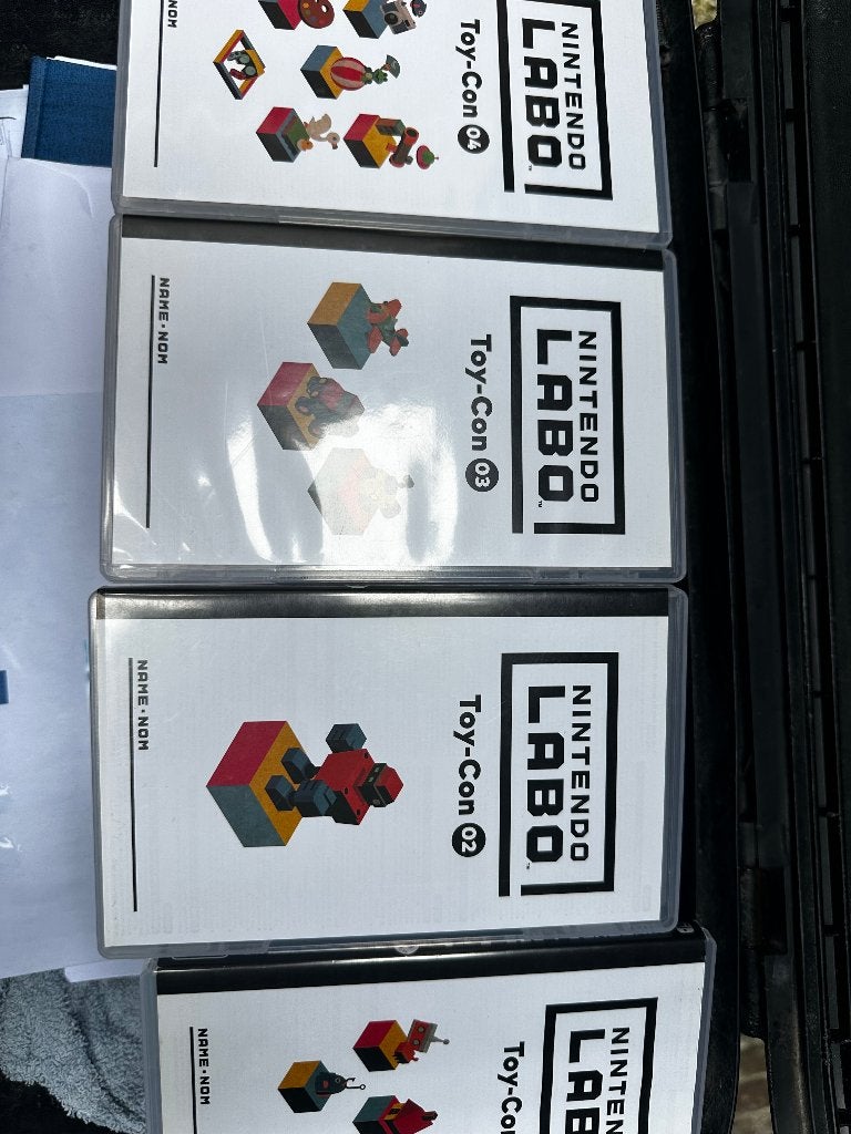 Nintendo labo set 1 2 3 en 4 en kartonset, Ophalen, Puzzel en Educatief, 1 speler, Zo goed als nieuw