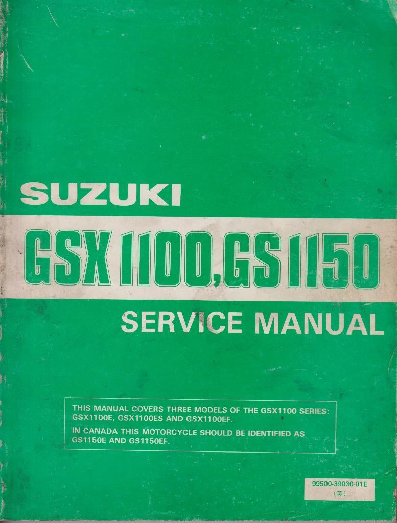 Suzuki GSX1100(E-ES-EF)-GS1150(E-ES-EF) Service Engels 1984, Motoren, Ophalen of Verzenden, Gebruikt