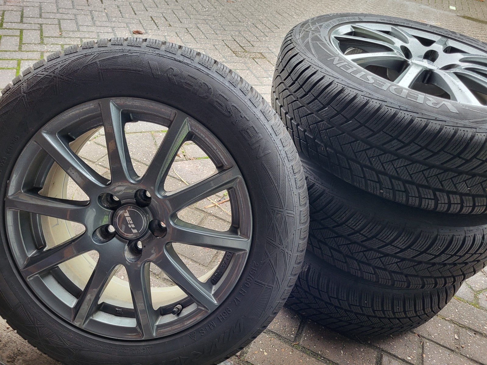 winter banden velgen 215/60/17 steek 5x 114,3 TPMS, Auto diversen, Ophalen of Verzenden, Zo goed als nieuw