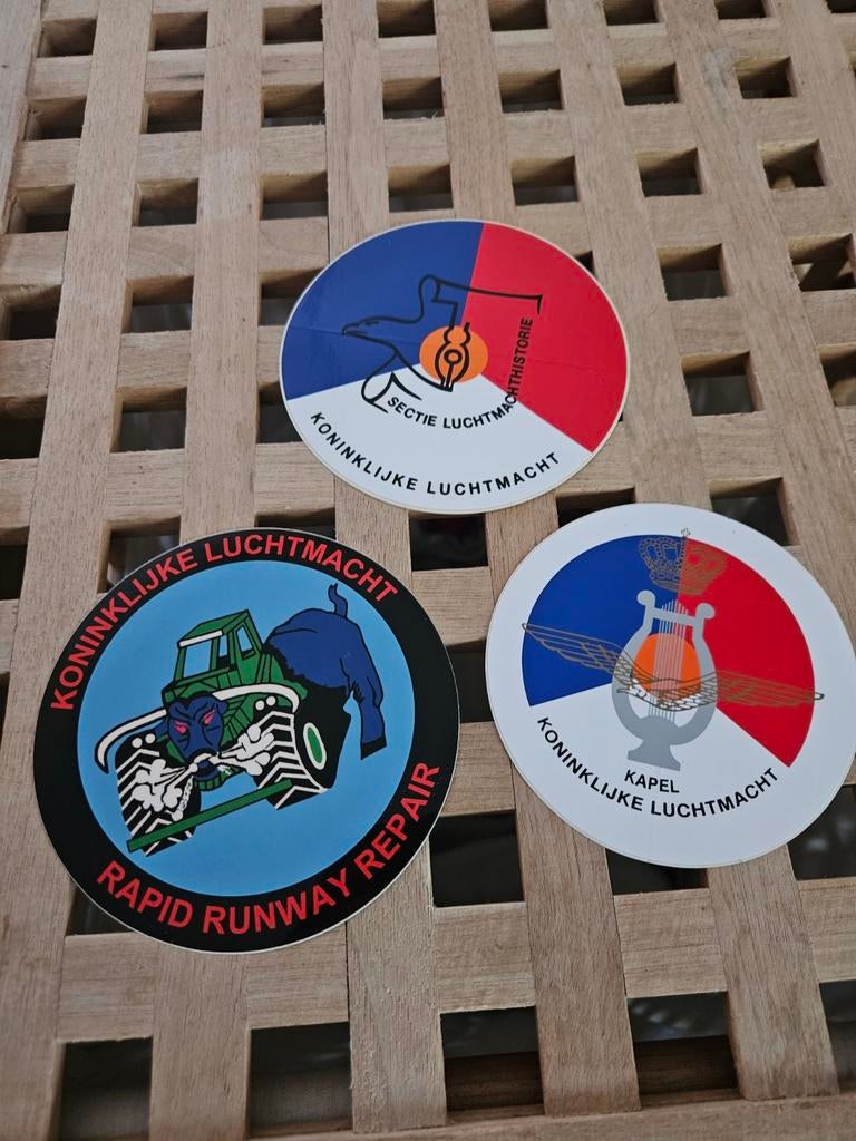 Koninklijke Luchtmacht stickers, Ophalen of Verzenden, Zo goed als nieuw