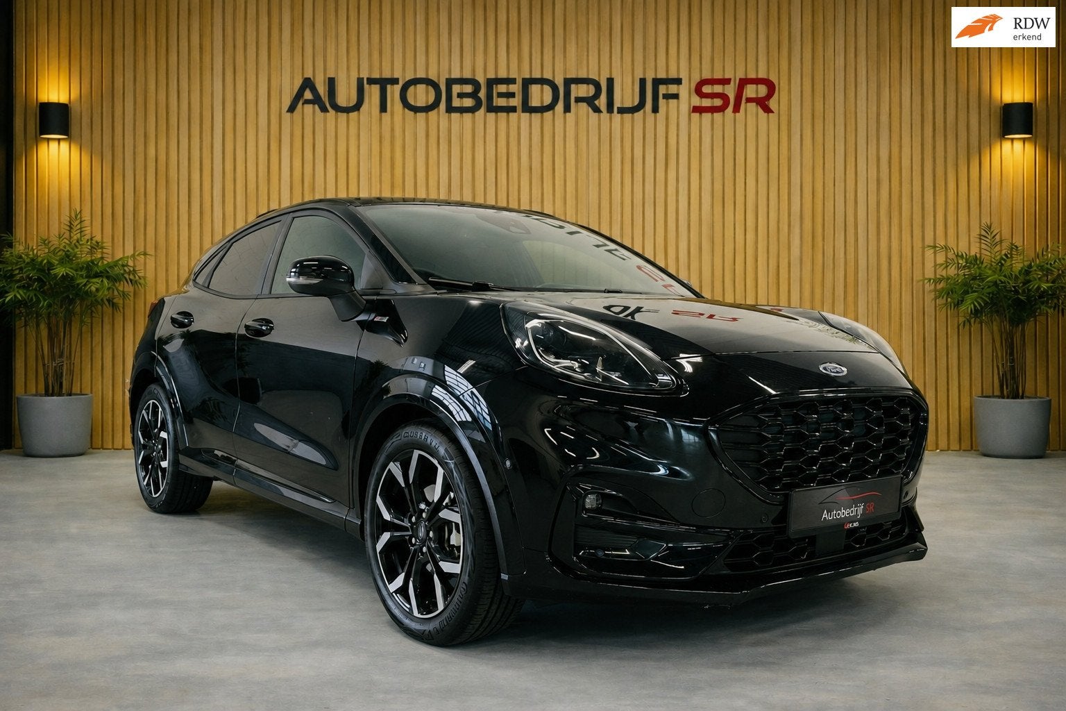 Ford Puma 1.0 EcoBoost Hybrid ST-Line X 155PK! Acc! Camera!, Puma, Leder en Stof, Zwart, Bedrijf