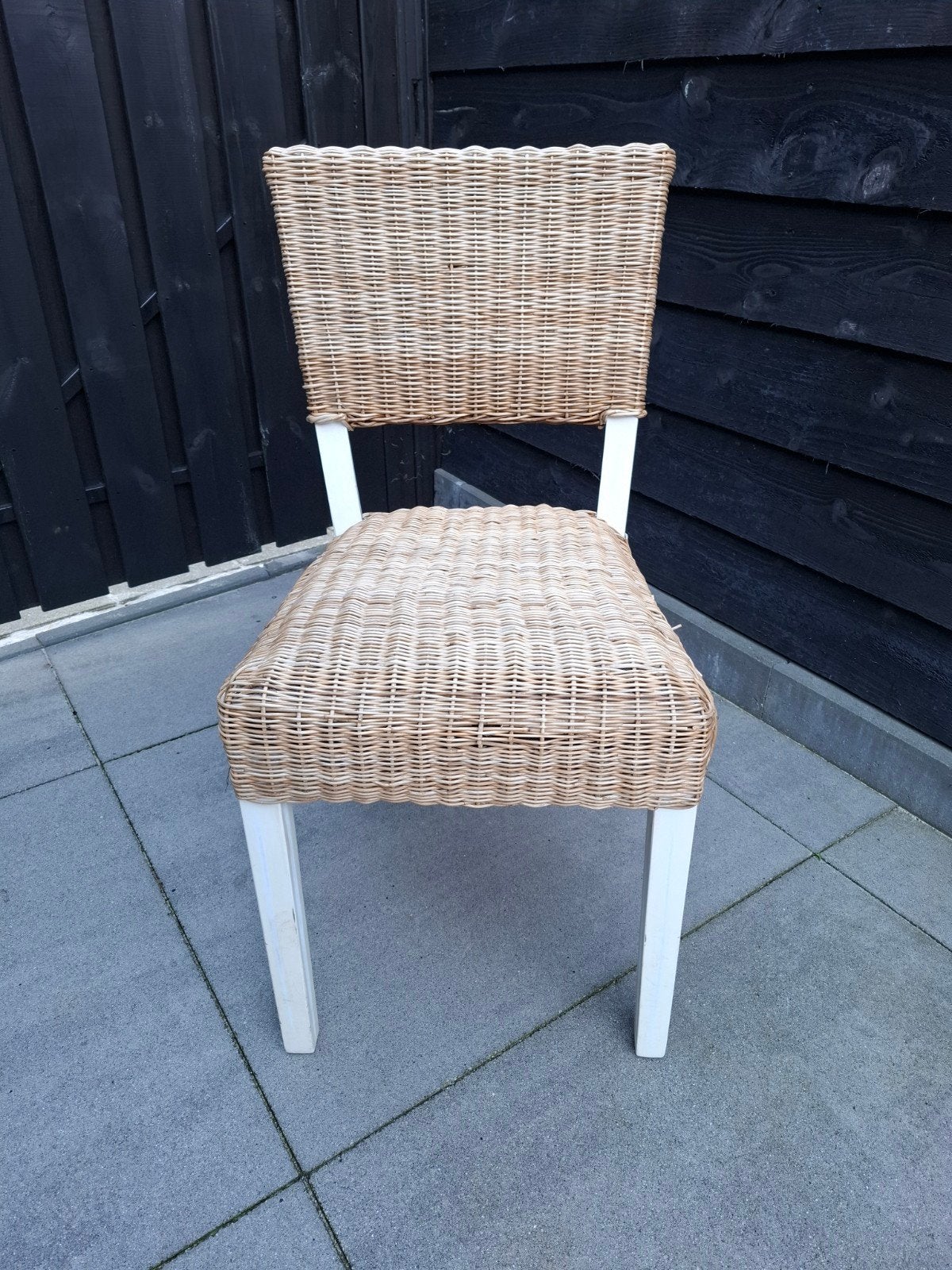 Riviera Maison stoel - Gebruikt met gebruikssporen, Ophalen, Gebruikt, Overige kleuren, Riet of Rotan
