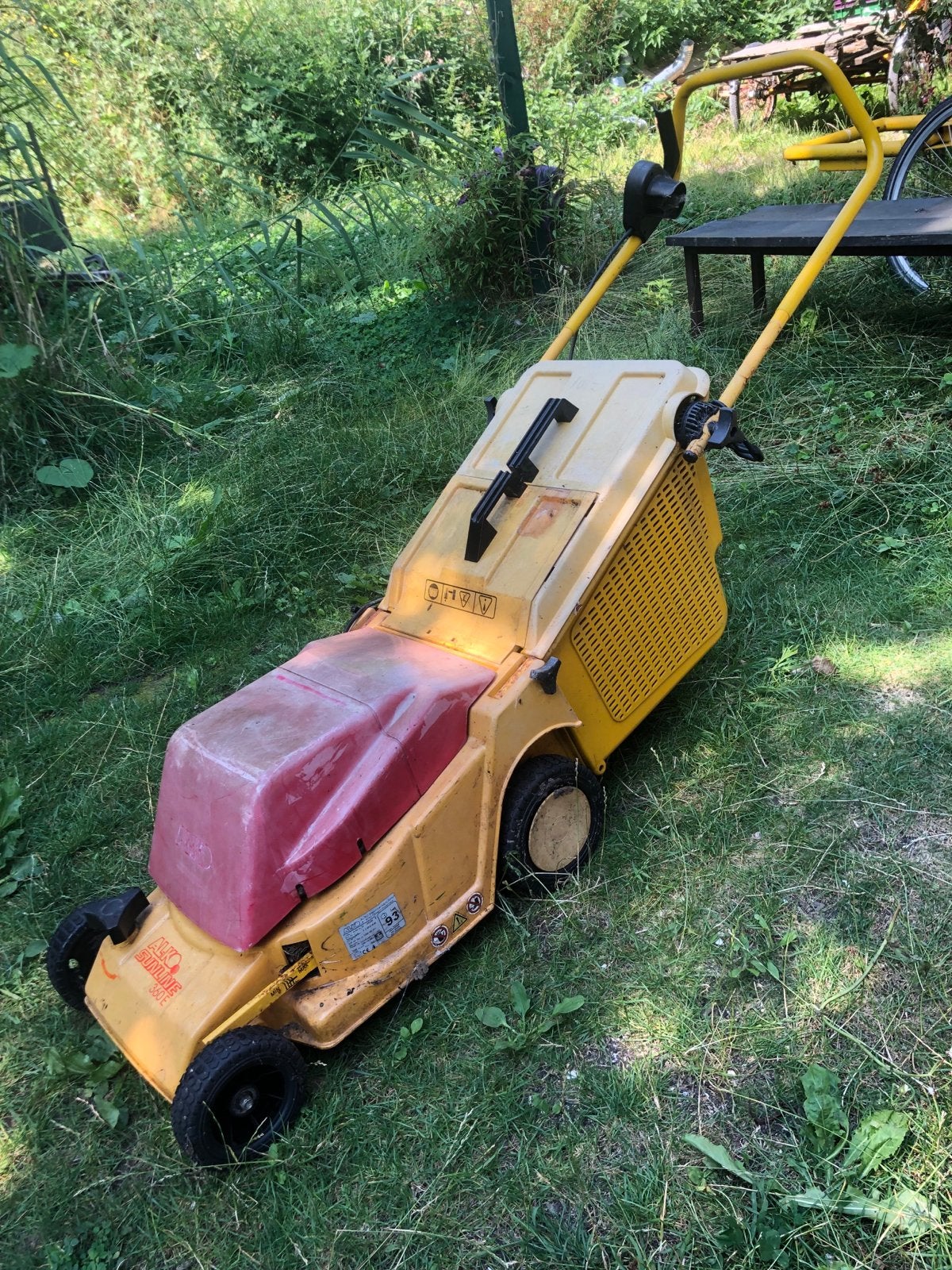 AL-KO Sunline 360 E Elektrische Grasmaaier, Tuin en Terras, Grasmaaiers, Ophalen, Cirkelmaaier, Gebruikt, Elektrische grasmaaier
