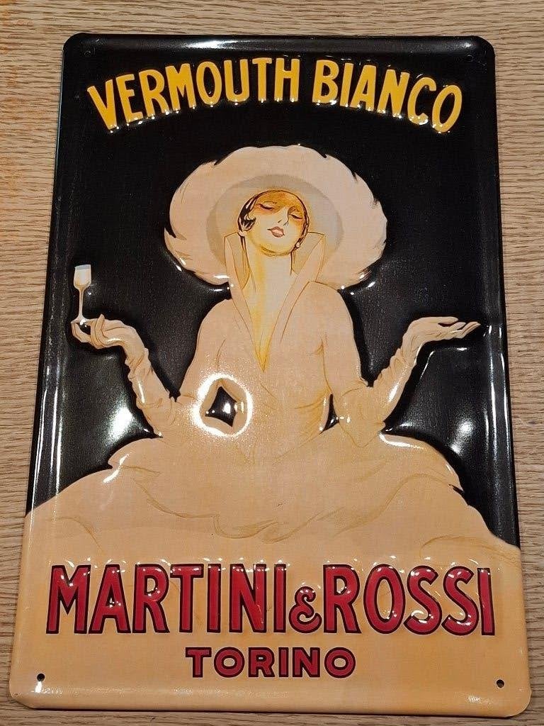 Authentiek reclamebord Martini & Rossi (in reliëf) nr1, Verzamelen, Ophalen of Verzenden, Nieuw, Reclamebord
