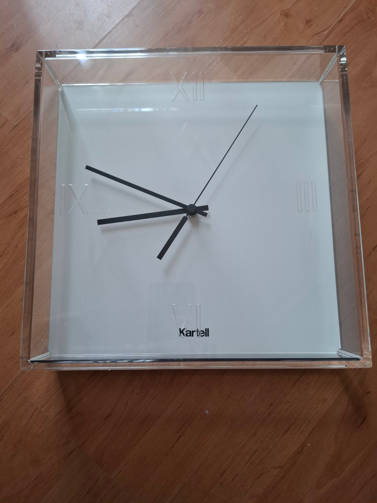 Nieuwe Kartell Tic & Tac wandklok - Vierkant design, Ophalen, Wandklok, Analoog, Nieuw