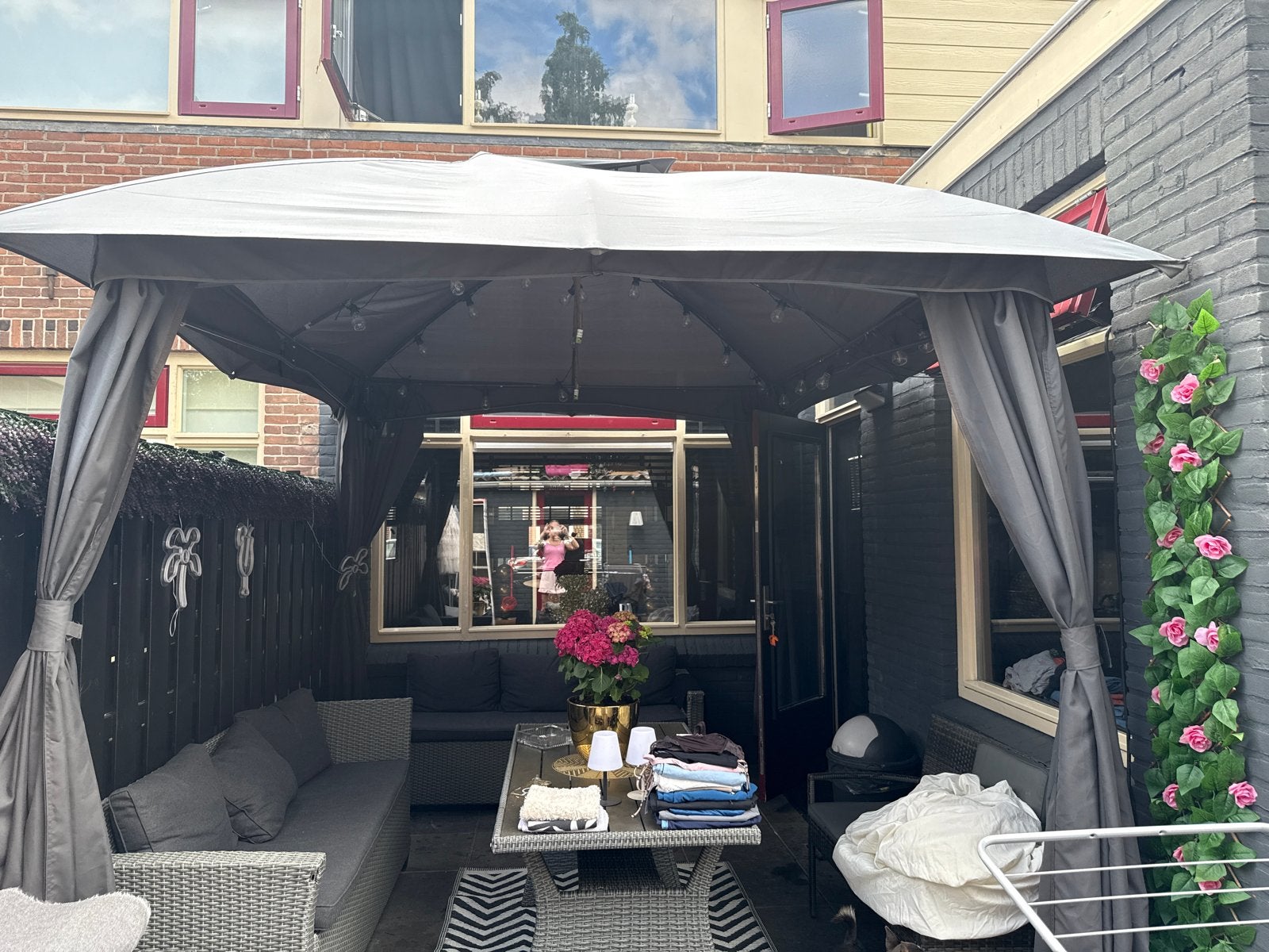 Gezellige partytent/paviljoen voor buiten 4 x3, Ophalen, Gebruikt, Partytent, 2 meter of meer