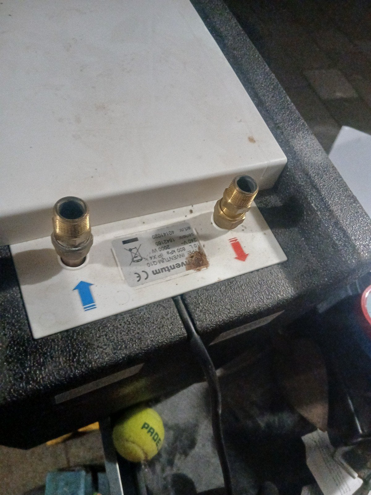 Boiler 10 L inventum, Ophalen