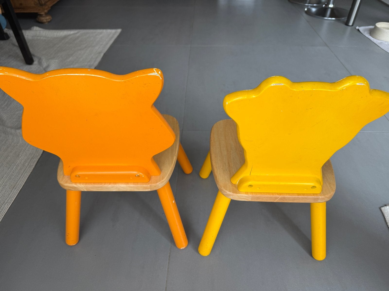 Pin Furniture Kinderstoeltjes - Tijger en Giraffe, Ophalen, Gebruikt, Stoel