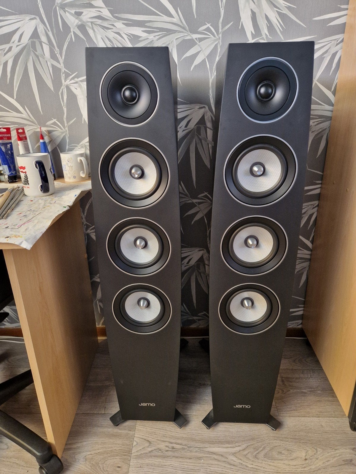 Jamo C 97 II zuilspeakers, Audio, Tv en Foto, Luidsprekers, Ophalen, Zo goed als nieuw, Jamo
