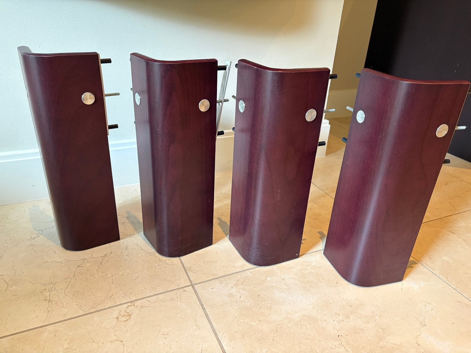 Seniorenpoten Auping Auronde 41cm kleur Aubergine, Ophalen of Verzenden, Zo goed als nieuw, Eenpersoons