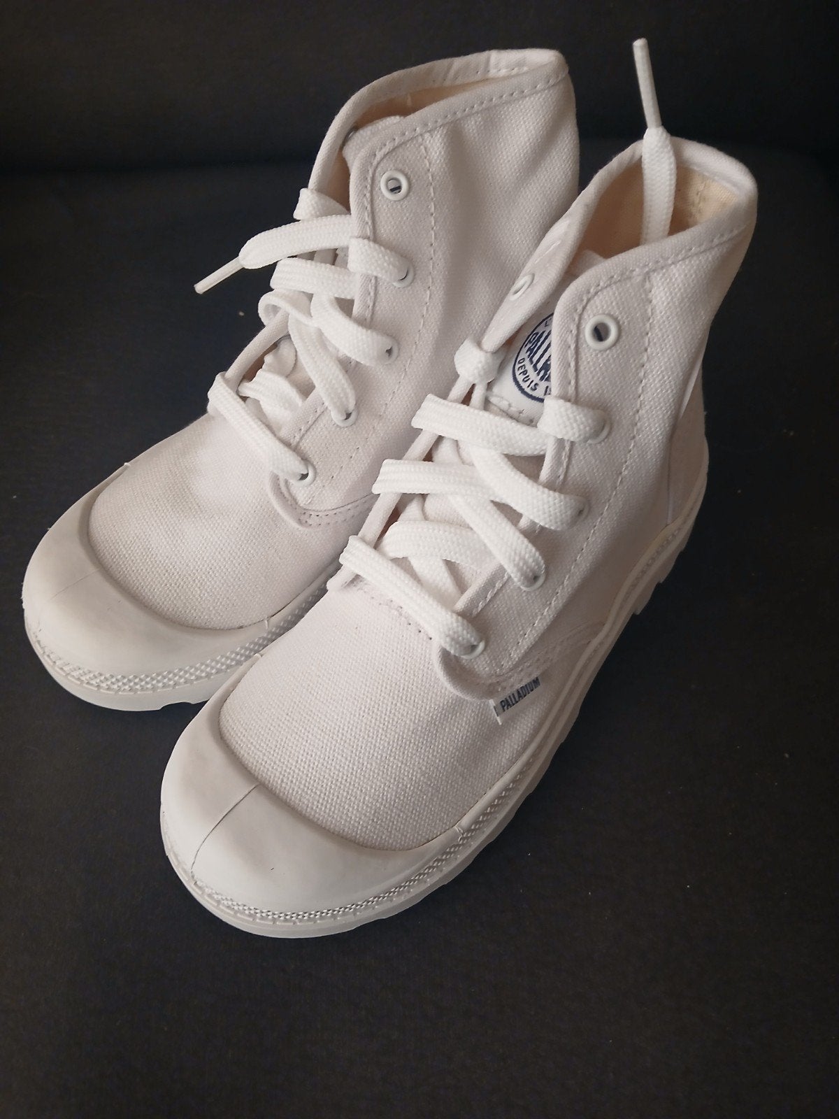 Palladium Pampa Hi Kids witte canvas laarzen maat 30, Jongen of Meisje, Nieuw, Ophalen of Verzenden, Laarzen