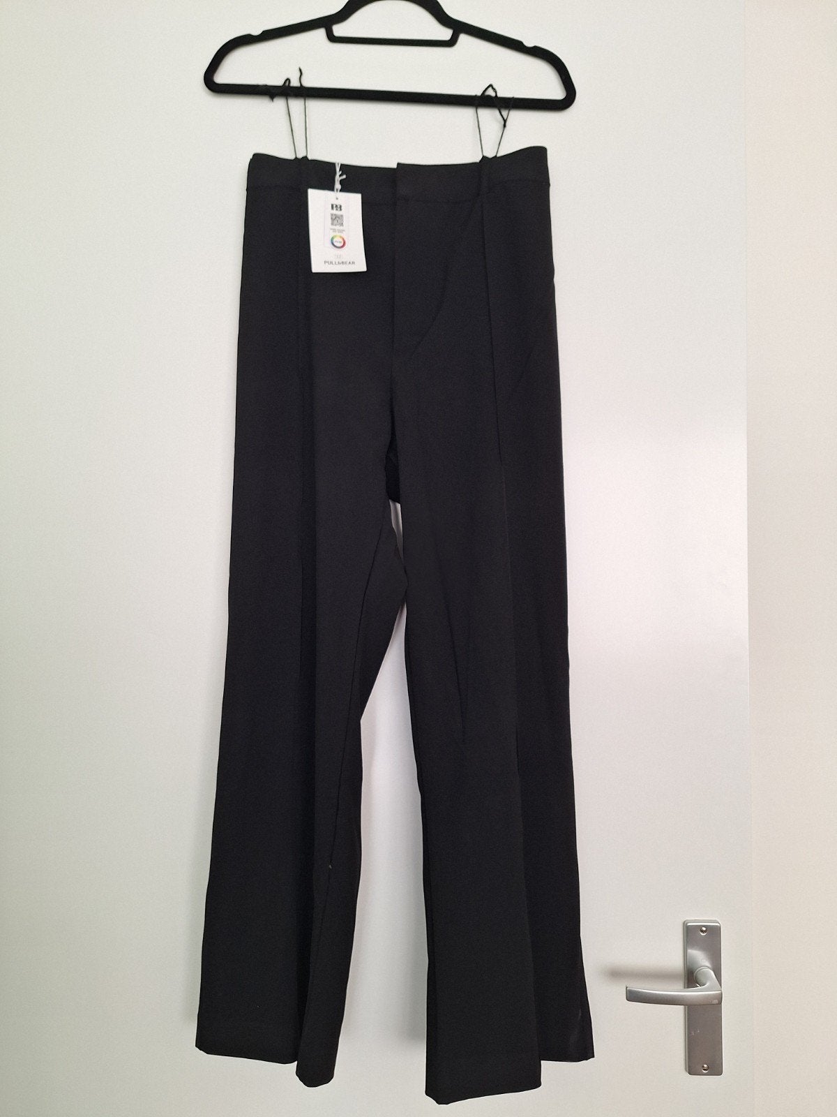 Nette broek met naden petite Pull & Bear, Zwart, Maat 42/44 (L), Nieuw, Ophalen of Verzenden