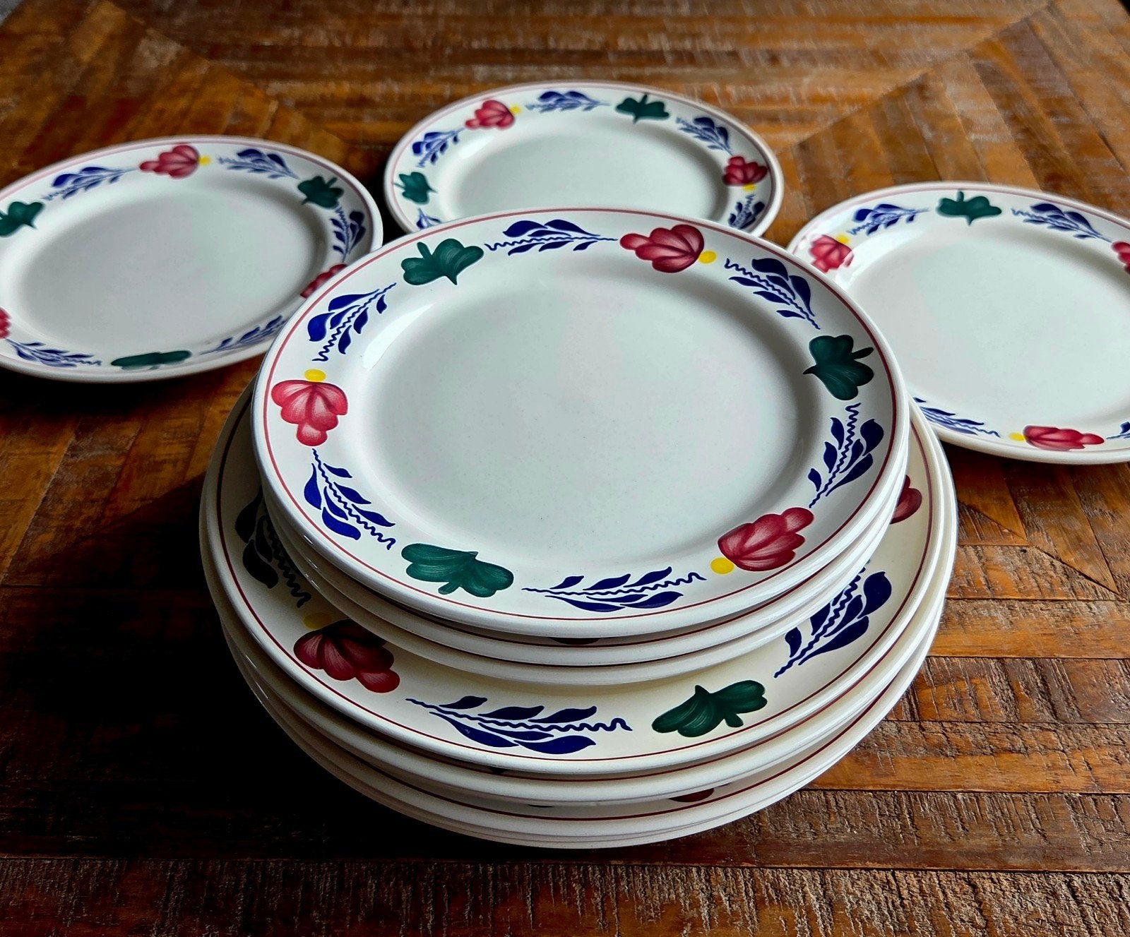 Royal Boch Boerenbont Borden - Set van 12, Ophalen, Landelijk/Boerenbont, Nieuw, Bord(en)