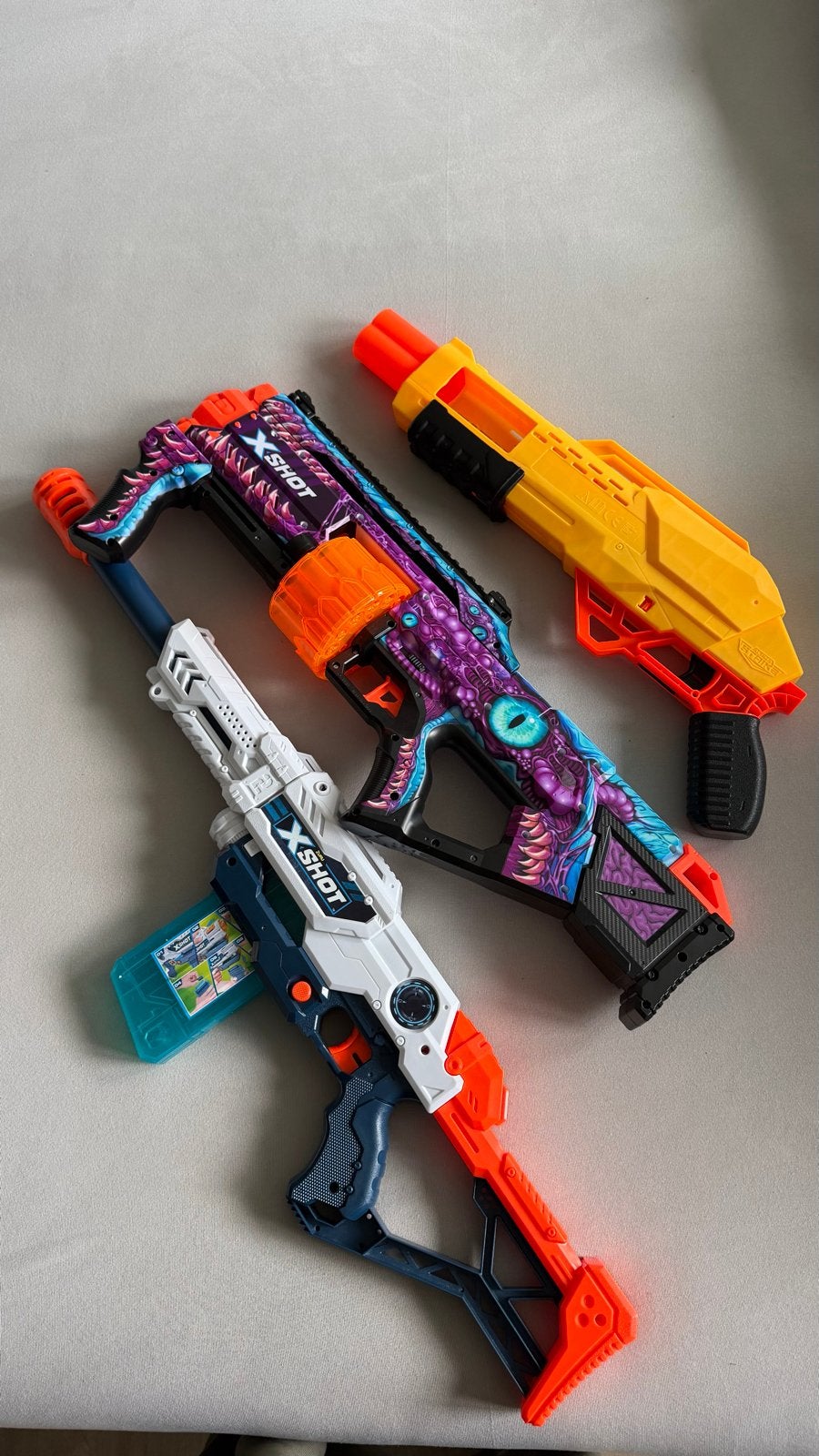 X-Shot en Nerf Blasters - Set van 3 Speelgoedgeweren, Ophalen of Verzenden, Gebruikt